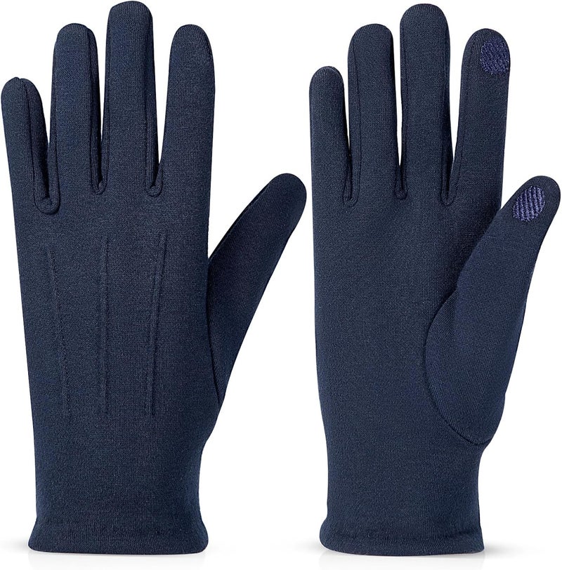 Beehow Store Women gloves cold weather touch screen glove warm fleece lining for driving cycling skiing - Image 1